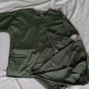Cherokee Olive Green Scrub Set